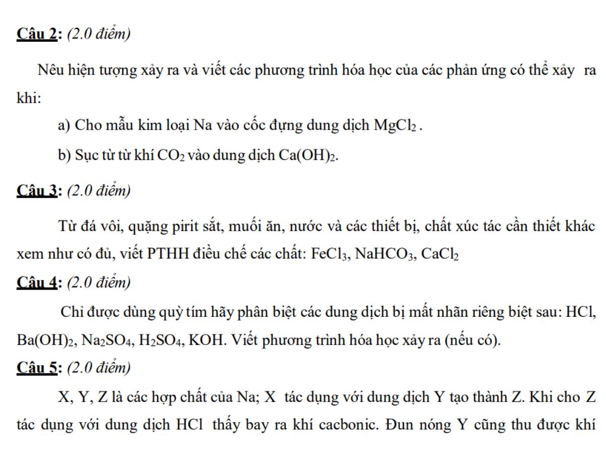 đề thi hsg hóa 9 cấp huyện đề 5