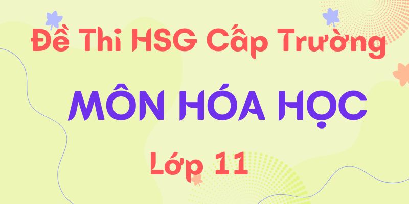 Tổng hợp đề thi HSG Hóa 11 cấp trường, có đáp án